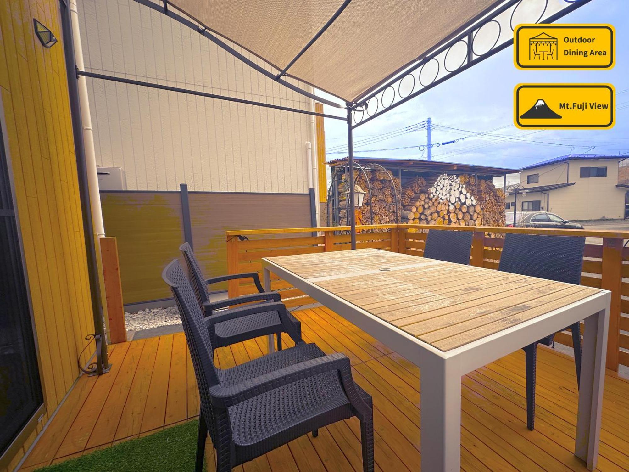 ヴィラ山間堂 Terrace Villa Bbq Bonfire Fuji View Annovillas Fujikawaguchiko Extérieur photo